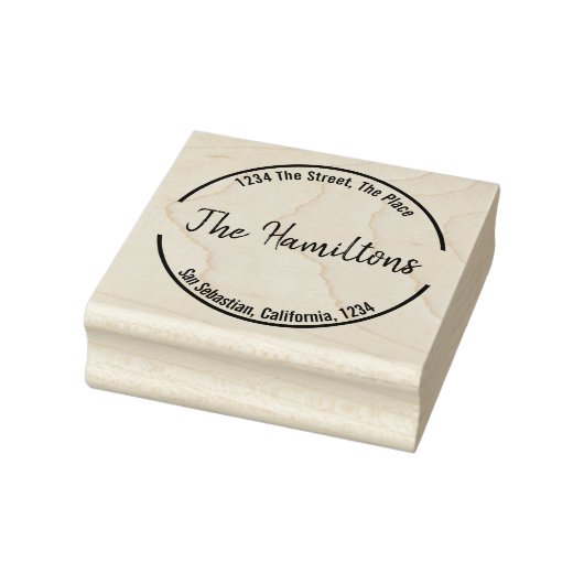 Tampons Encreurs Simple personnalisé (bordure circulaire) (Tampon)