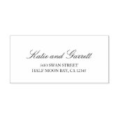 Tampons Encreurs Simple Script Elegant Mariage Adresse de retour (Impression)