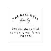 Tampons Encreurs Simple Serif Divisé Détails Famille Adresse de ret (Impression)