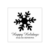 Tampons Encreurs Simple Snowflake Family Name Script Holiday (Impression)