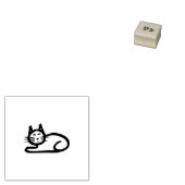Tampons Encreurs Simplement tiré Stick Figure Cat (Tamponné)