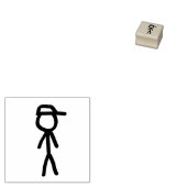 Tampons Encreurs Simplement tiré Stick Figure Jeune garçon (Tamponné)