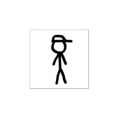 Tampons Encreurs Simplement tiré Stick Figure Jeune garçon (Impression)
