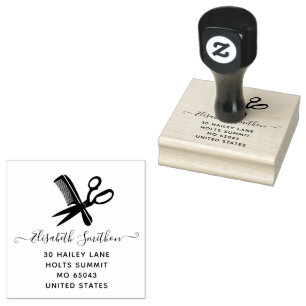 Tampons Encreurs Simples ciseaux Coiffeur professionnel