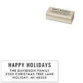 Tampons Encreurs Simply Modern Happy Holidays Return Adresse (Tamponné)