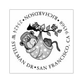 Tampons Encreurs Singe et adresse du bébé (Impression)