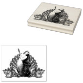 Tampons Encreurs Sirène vintage avec coquillages (Tamponné)