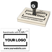Tampons Encreurs Site Web artisanal Votre logo d'entreprise Caoutch (Tamponné)