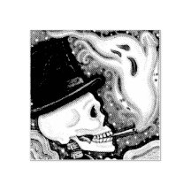 SKELETON FUMEUR, POMPIER EN CAOUTCHOUC