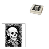 TAMPONS ENCREURS SKELETON, POMPE DE CAOUTCHOUC À HALLOWEEN GOTH (Tamponné)