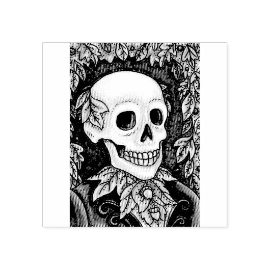 TAMPONS ENCREURS SKELETON, POMPE DE CAOUTCHOUC À HALLOWEEN GOTH (Impression)