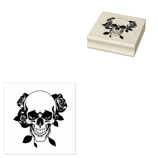 Tampons Encreurs Skull and Roses Stamp (Tamponné)
