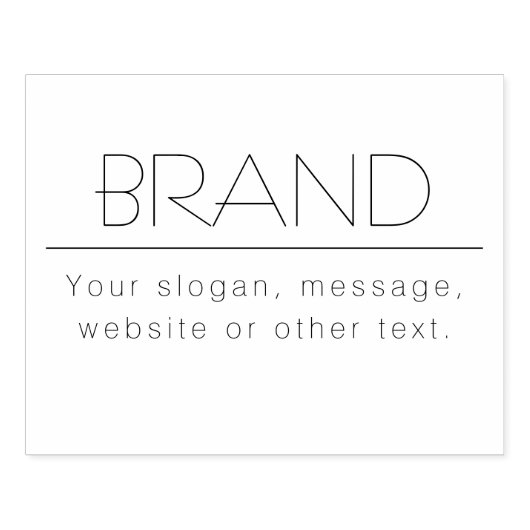 Tampons Encreurs Slogan, adresse ou tout autre texte élégant (Impression)