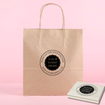 Small Business Custom Wood Art Stamp with Logo