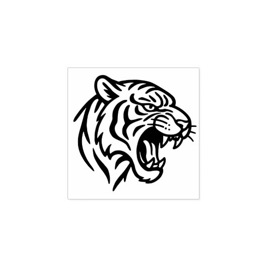 Tampons Encreurs Snarling Tiger Profile 1x1 (Impression)