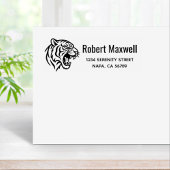 Tampons Encreurs Snarling Tiger Profile Return Address