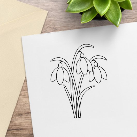 Tampons Encreurs Snowdrops - Fleurs de printemps