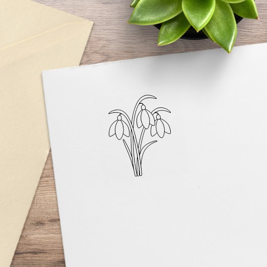 Tampons Encreurs Snowdrops - Fleurs de printemps 2