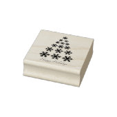 Tampons Encreurs Snowflake sapin de Noël Script élégant (Tampon)