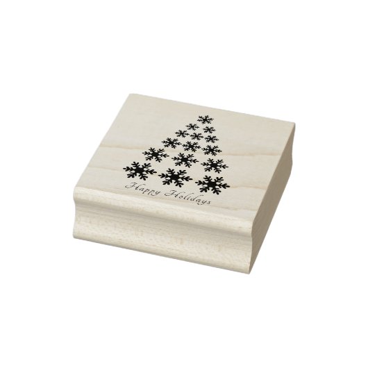 Tampons Encreurs Snowflake sapin de Noël Script élégant (Tampon)