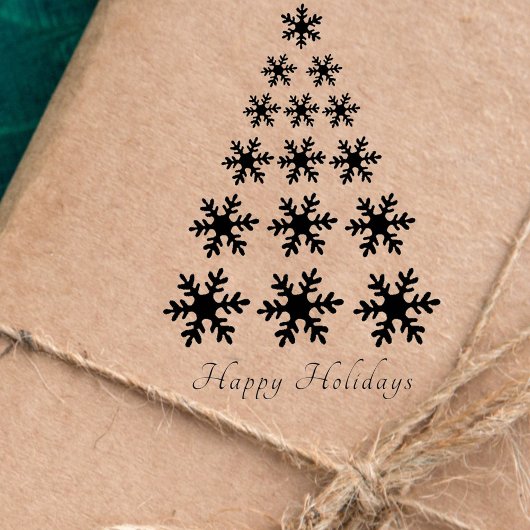 Tampons Encreurs Snowflake sapin de Noël Script élégant