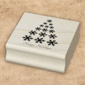 Tampons Encreurs Snowflake sapin de Noël Script élégant