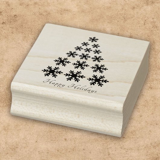 Tampons Encreurs Snowflake sapin de Noël Script élégant