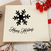 Tampons Encreurs Snowflake Script élégant Joyeux vacances