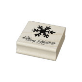 Tampons Encreurs Snowflake Script élégant Joyeux vacances (Tampon)