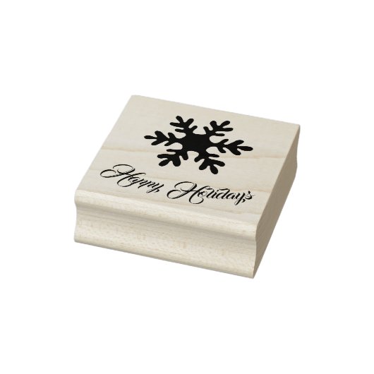 Tampons Encreurs Snowflake Script élégant Joyeux vacances (Tampon)