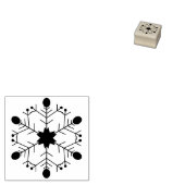Tampons Encreurs Snowflake with circle ends Stamp (Tamponné)