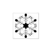 Tampons Encreurs Snowflake with circle ends Stamp (Impression)