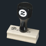 Tampons Encreurs Snowflakes Winter Christmas Return Adresse<br><div class="desc">Timbre avec logo minimaliste de flocon de neige</div>