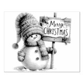 Tampons Encreurs Snowman Joyeux Noël (Impression)