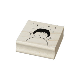 Tampons Encreurs Snowman souriant