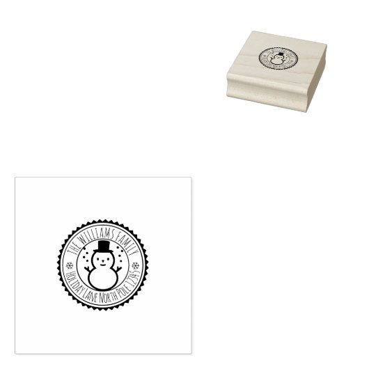 Tampons Encreurs Snowman Winter Holiday Retour (Tamponné)