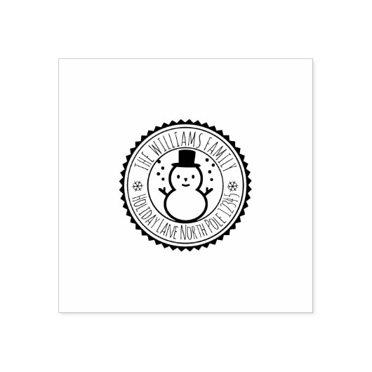 Tampons Encreurs Snowman Winter Holiday Retour (Impression)