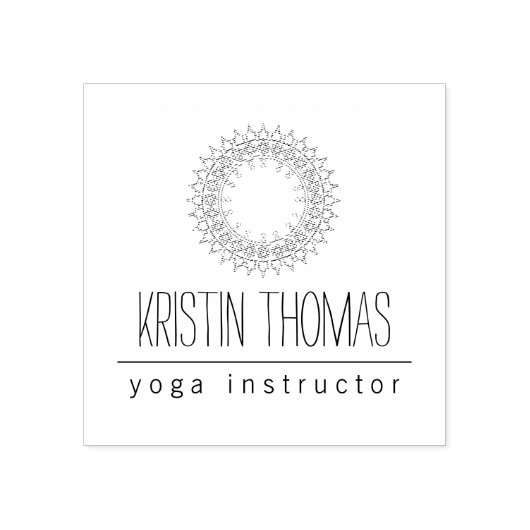 Tampons Encreurs Soleil bohème Mandala personnalisé (Impression)