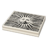 Tampons Encreurs Soleil des années 1700 avec visage (Tampon)