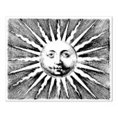 Tampons Encreurs Soleil des années 1700 avec visage (Impression)