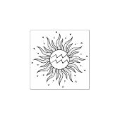 Tampons Encreurs Soleil Horoscope Aquarius (Impression)