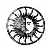 Tampons Encreurs Soleil & Lune - bleu vert + votre dos. (Impression)