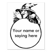 Tampons Encreurs Sorcière à boule de cristal 2 illustration timbre  (Impression)