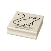 Tampons Encreurs Souris simple Rat Line Art (Tampon)