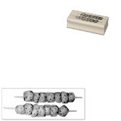 Tampons Encreurs Souvlaki Viande Porc brochette Grèce Fast Food Grè (Tamponné)