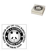 Tampons Encreurs Soyez prudents Naught Panda caoutchouc Timbre (Tamponné)