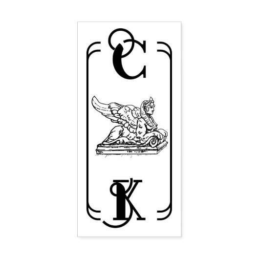 Tampons Encreurs Sphinx Art nouveau ex libris (Impression)