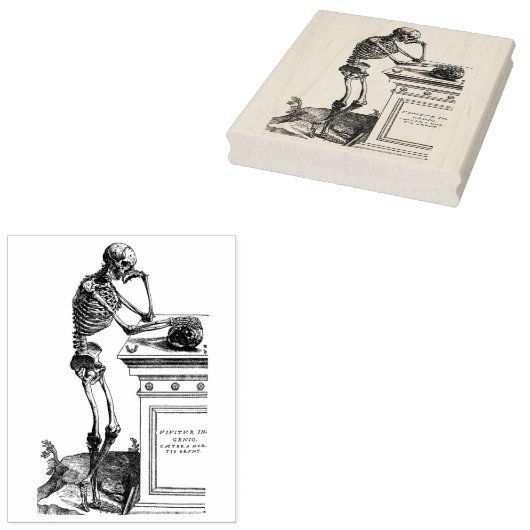 Tampons Encreurs Squelette au cimetière avec Timbre en caoutchouc c (Tamponné)