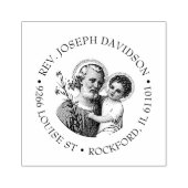 TAMPONS ENCREURS ST. JOSEPH CHILD JESUS ADRESSE RELIGIEUSE (Impression)
