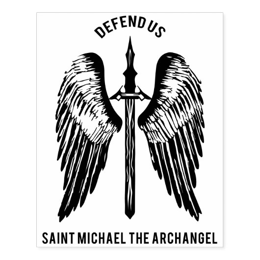Tampons Encreurs St Michael l'Archange Défend-nous (Impression)